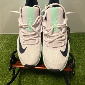 NIKE court vapor lite Women’s Hard Court Tennis Shoes White/Blue US size 9,5